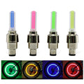 Superbsail Aluminum Alloy Waterproof Bicycle LED Tire Valve Cap Flash Light for Mountain & Road Bikes