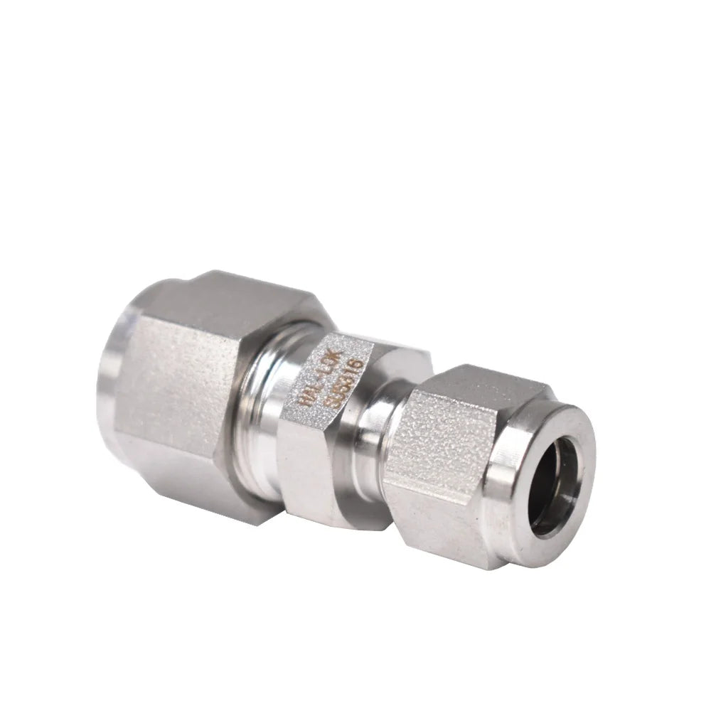 316 Stainless Steel Compression Tube Fitting Straight Reducing Union with Polishing Surface Treatment