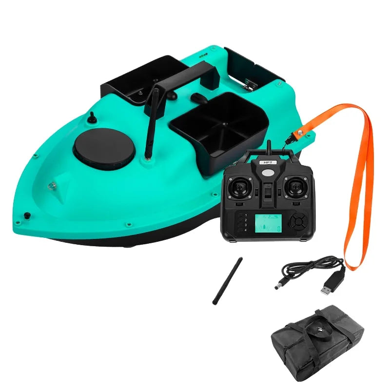 RC Bait Boat for Carp Fishing with Integrated Fish Finder and GPS Sonar for Outdoor Sports