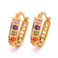 China Factory Custom Fashion Earrings Trend 2021 Charm 18K Gold Plated Huggies Earrings Jewelry
