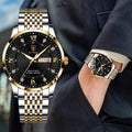 POEDAGAR Watch Men  Waterproof Luminous Quartz Stainless Steel Wristwatch Men's Business Casual Luxury Clock AliExpress Hot Sale