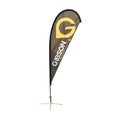 Advertising Gibson Beach Flags Teardrop Flags for Commercial Advertising Signs
