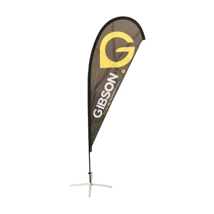 Advertising Gibson Beach Flags Teardrop Flags for Commercial Advertising Signs