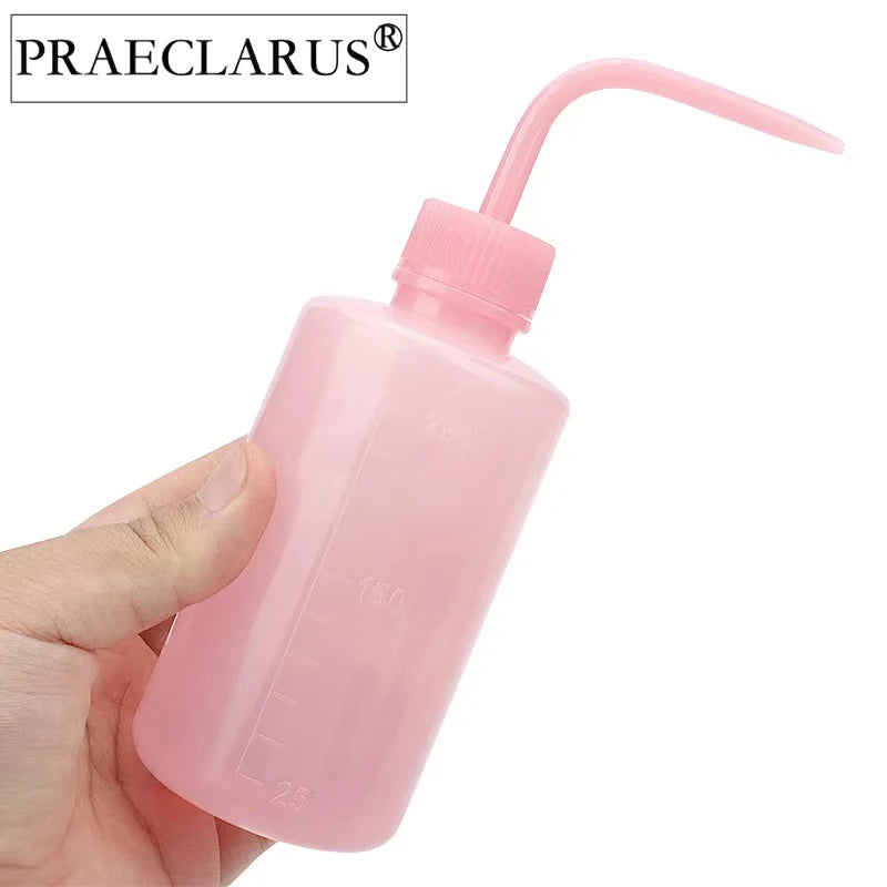 2024 New Private Label 250ml Plastic Eyelash Makeup Tools Cleaning Angle Head Cosmetics Tool for Eyelash Extension