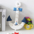 Mediterranean Home Decor HYB05 Eco-Friendly Wood Nautical Anchor and Boat Models Marine Decor