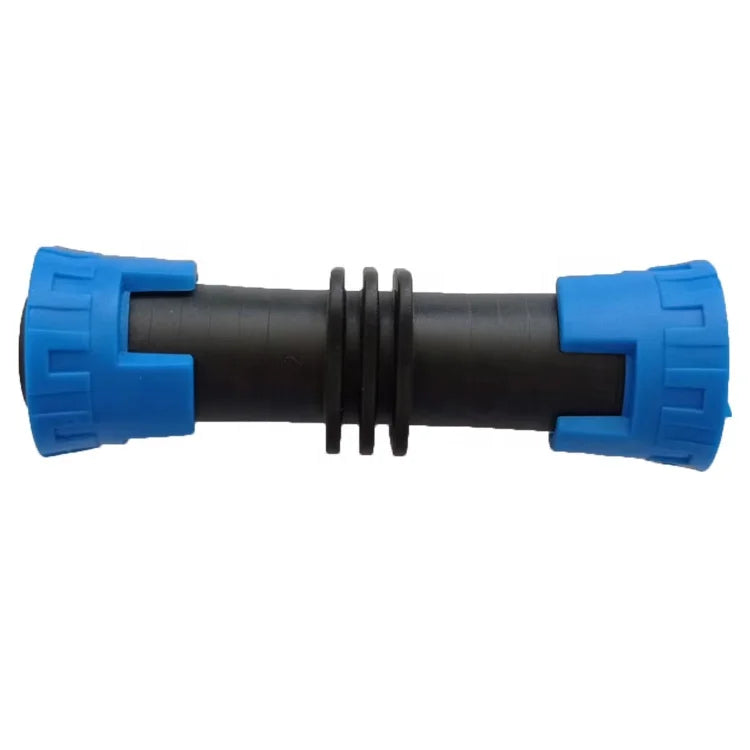High Quality 16MM Drip Tape Irrigation Fittings Plastic Lock Ring Coupling Pipe Connectors for Agriculture Drip Irrigation