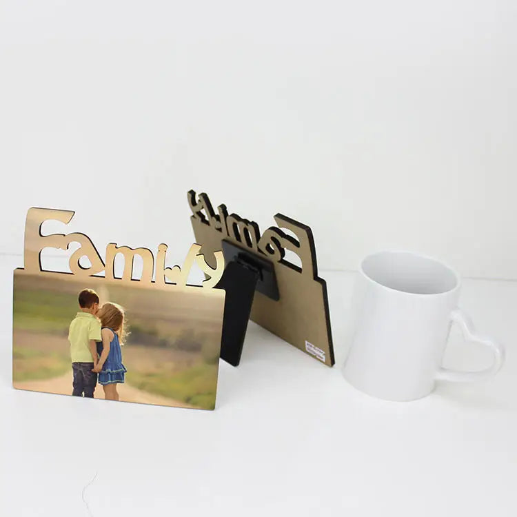 RubySub Sublimation Blank FAMILY  MDF Wooden Photo Frame Custom Printing Gift Hardboard Photo Frame