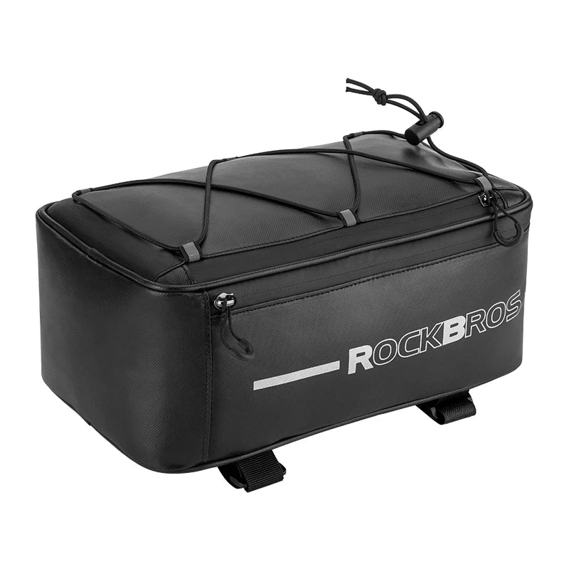 ROCKBROS Waterproof Bike Trunk Bag Rear Seat Pannier Bag Bicycle Seat Saddle Pack Rack Bag