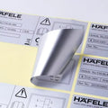 Silver High Temperature Resistance Label/heat Resistant Sticker/custom Heat Resistant Sticker