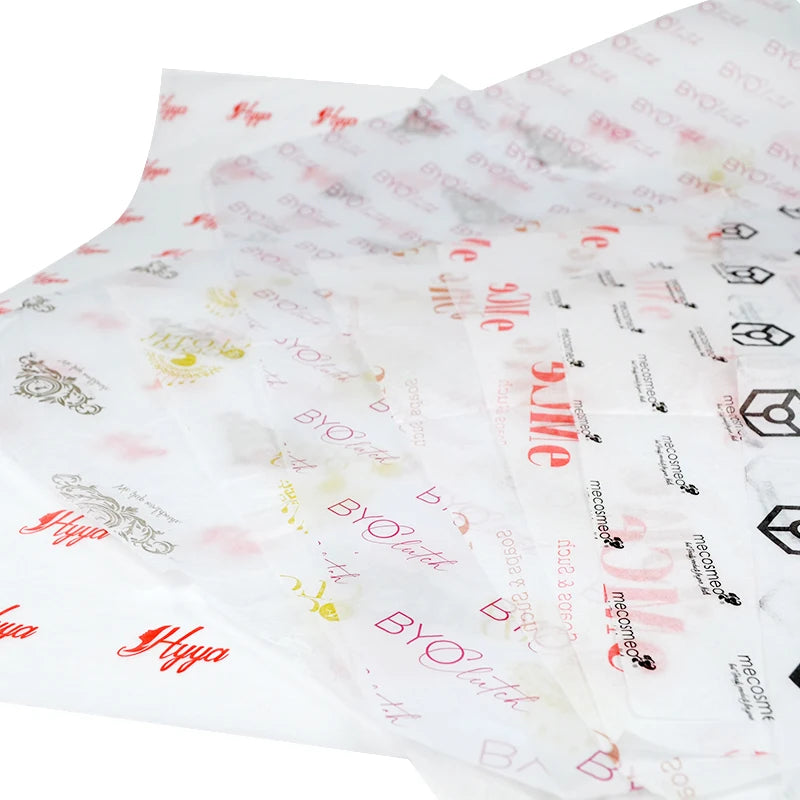 Custom Cheap 17g Logo Printing CMYK Color Tissue Wrapping Packaging Paper