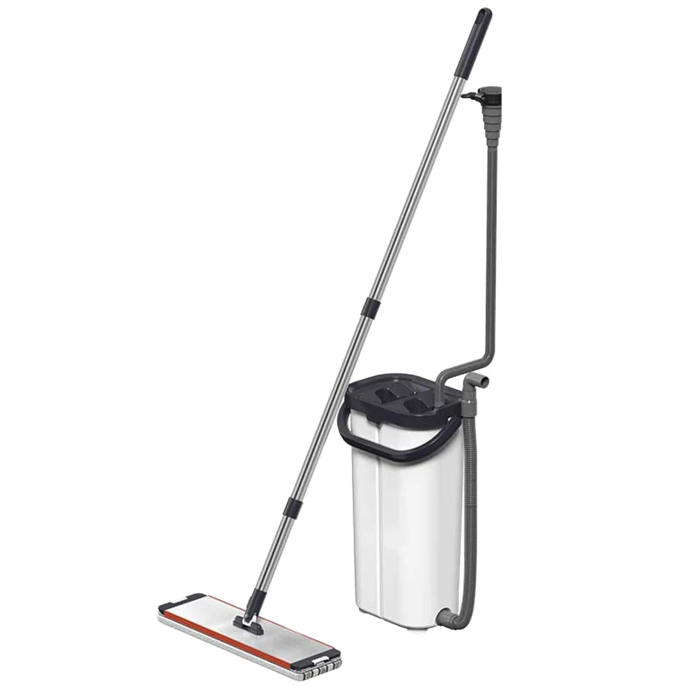 Automatic 360-Rotating Microfiber Mop with Glass Cleaning Feature Extensible Faucet Handle Dirty Water Separation Bucket Set