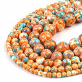 Wholesale Natural Colorful Rain Stone Beads 4/6/8/10/12mm Round Loose Beads for Jewelry Making Diy