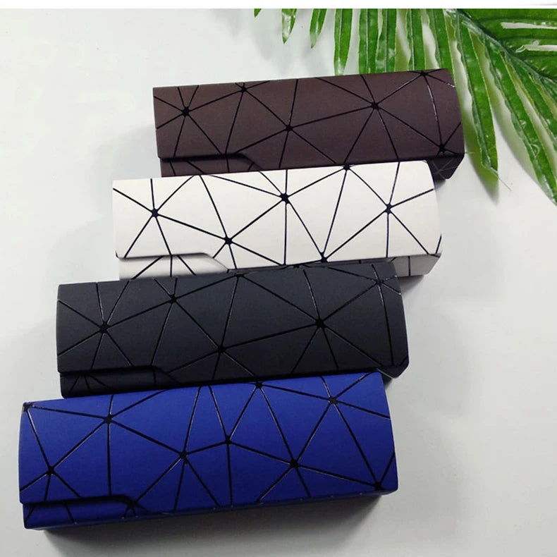 Personalized PU Hand-made Glasses Case 2025 Magnetic Case Eyewear Packaging Glasses Box Case for Glasses