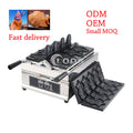 Stainless Steel Open Mouth Ice Cream Waffle Cone Equipment Interchangeable Plate Commercial Taiyaki Maker Machine for Sale