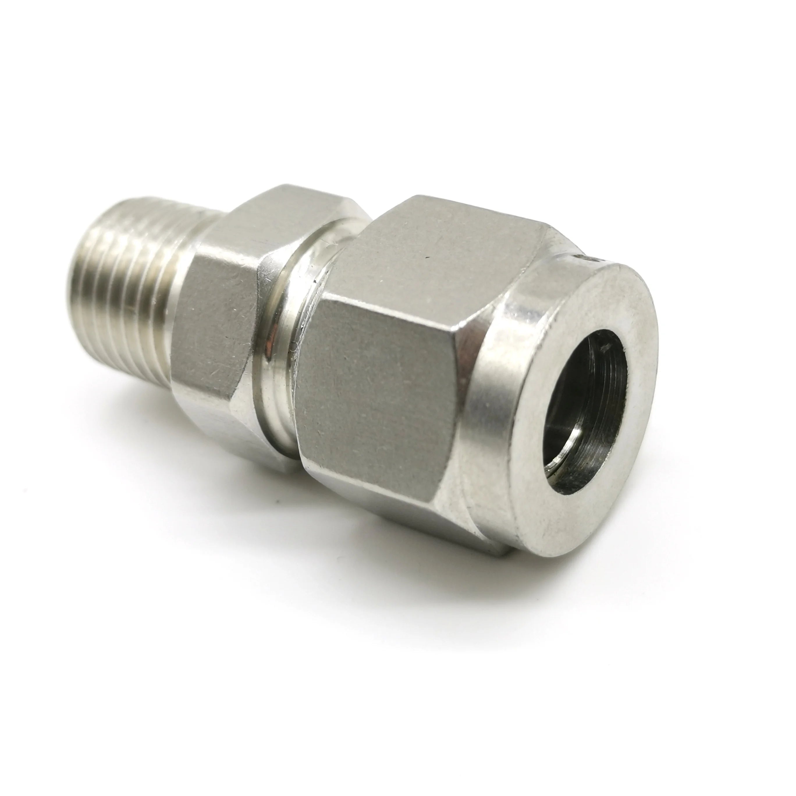 1/4 Stainless Steel Tube Fitting Inoxidable Fitting Nepel Male Connector Compression 3/8 Steel Cadmium Tubing Fittings
