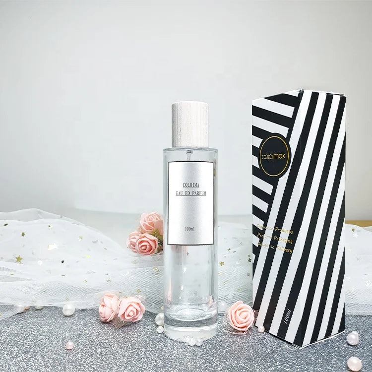 Hot Sale Stock 100ml Round Shape Rectangular Clear Glass Perfume Bottle Refillable Spray Clear Glass Perfume Bottle | 30% PCR Glass | EU Certified