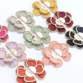 M475 Wholesale Copper Metal Jewelry Accessoriestassels Handmade Flowers Charms for DIY Pendants Earrings Making Fashion Findings