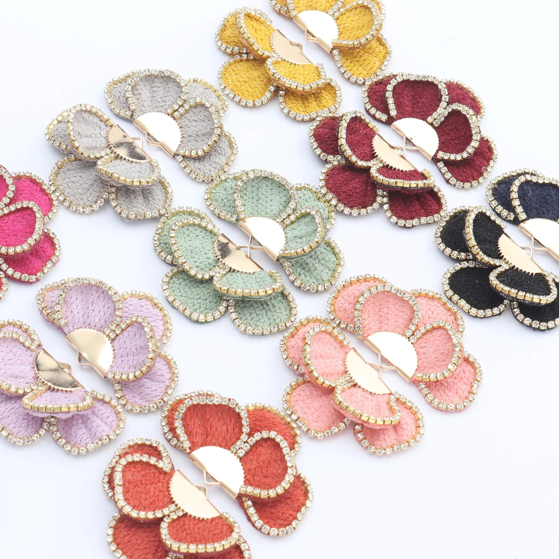M475 Wholesale Copper Metal Jewelry Accessoriestassels Handmade Flowers Charms for DIY Pendants Earrings Making Fashion Findings