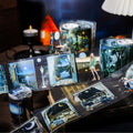 1 Roll Die Cut Tape Night Encounter Series 6 Choices Nightscape Landscaping Theme Decoration