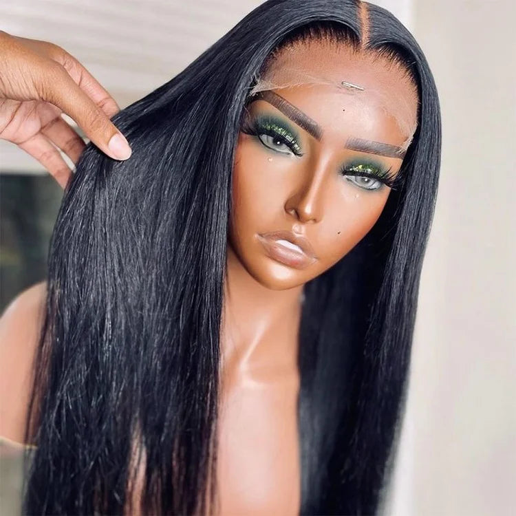 100% Pre-Plucked 12A Full Lace HD Brazilian Virgin Hair Wig Long Length Raw Unprocessed Glueless Transparent Lace Human Hair