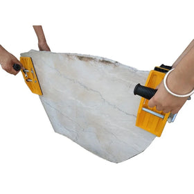 Two-Handed Stone Slab Clamp Mobile Fixture Stone Glass Carry Clamps Aluminum Alloy Rubber Carrying Clamp