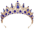Wholesale Gold Alloy Rhinestone Hair Accessories Crystal Headpiece Tiara Crown for Girls Children's Weddings Bridal Events