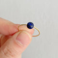 Fashion Healing Crystal Natural Rose Quartz Tiger Eye Lapis Lazuli Stone Rings Vintage Raw Stone Finger Ring Women