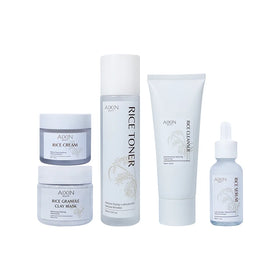 Private Label Skincare Sets Rice Moisturizing Toner for Deep Hydration With Rice Extracts Whitening Rice Skin Care Sets