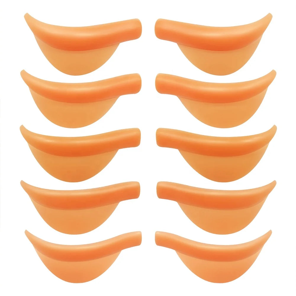 Wholesale 5 Pairs 5 Size U-curl Lash Lift shields Professional Lash Lift Silicone Rods Private Label Lash Lift Pads