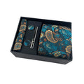 Hot Cheap 18 Set Patterns Mens Cufflinks Set and Tie Handkerchief Necktie Gift Polyester Tie Set