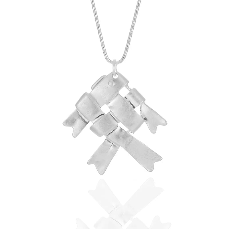 Fashion Manufacturer Fishbone Fish Bones Skeleton Pendant Necklace