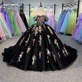 Mexican 3D Floral Quinceanera Dresses Colorful Off Shoulder Sweet 16 Prom Gown Dy6797