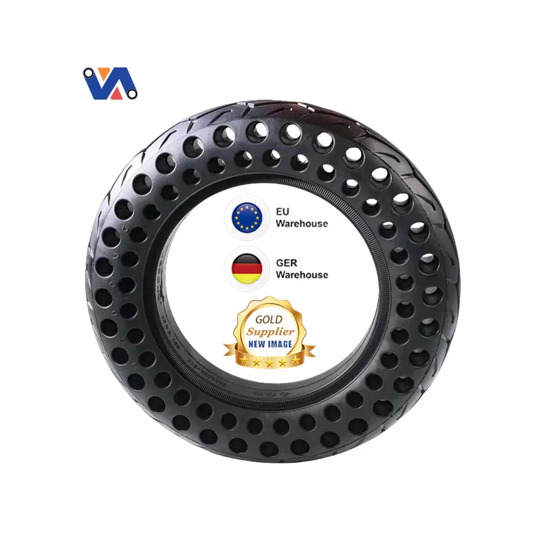 New Image EU Warehouse Electric Scooter 10 Inch Honeycomb Solid Rubber Tire with Shock Absorption