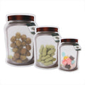 Custom Shaped Self-Sealing PE Candy & Dried Fruit Packaging Bags Freshness Stand with Locking Mason Jars