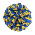 Fashion Souvenir Gift Sorority Flower Lapel Pin Corsages Gold Royal Blue Striped Cheap Polyester Women Sigma Gamma Rho Brooch