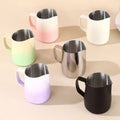 Custom 350ml 600ml Barista Steaming Coffee Jug Stainless Steel Milk Frother Frothing Pitcher for Creamer Latte Art