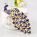 Women's Luxury Peacock Brooches Animal Rhinestone Brooch Accessories