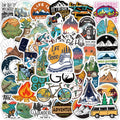 50Pcs Fashion Outdoor Camping Travel Hiking Graffiti Sticker For Home Table Car Bike Luggage Laptop Notebook Stickers