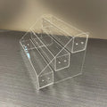 3 Tier Clear Acrylic Display Shelf Acrylic Riser Display Stand for Nail Polish Cosmetics