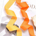7/8" inch 22mm 1000y/roll yellow orange stripe grosgrain ribbon for DIY packing Wholesale from China
