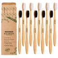 2025 Custom Wholesale Biodegradable Eco Friendly Black Soft Bamboo Tooth Brush Charcoal Bambo Bambu Bamboo Toothbrush