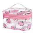 Wholesale Waterproof Transparent Multicolor PVC Printed Make up Bag Clear Toiletry Handle Cosmetic Bags for Casual Work Travel
