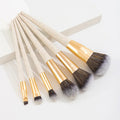 Wholesale 11pcs Eco-Friendly Bamboo Handle Makeup Brush Set Custom Logo Bag for Face Shaving & Blush Make-Up
