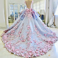 Haute Couture 3d Rose Flower Dubai Dress 3d Embroidery Lace Fabric