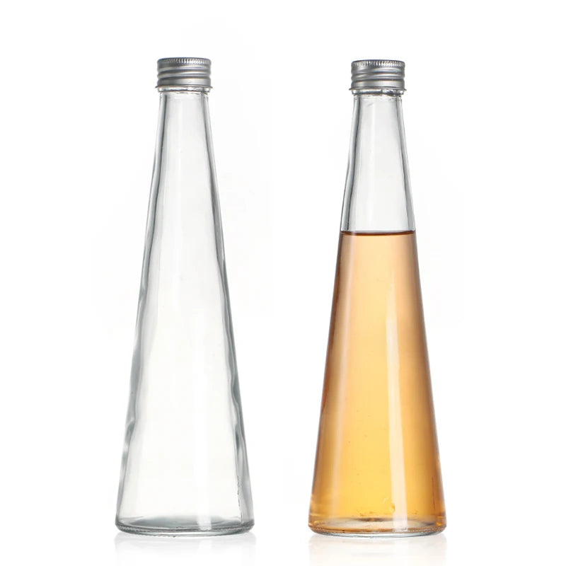 Wholesale Empty Glass Beverage Drinking Bottle with Lid