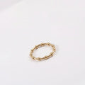 Joolim Jewelry Wholesale 18K Gold Plated Beads Satellite Stainless Steel Rings for Women Statement Rings