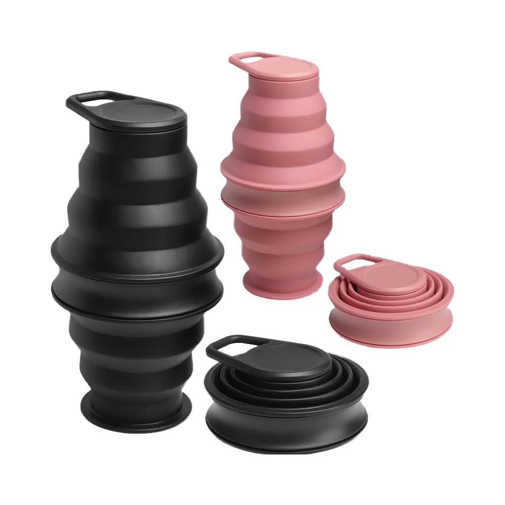 17 oz BPA Free Silicone Bottle Anti-Collapse Leak Proof Foldable Gym Camping Water Bottles by Opard Collapsible Water Bottles