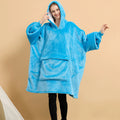 China Factory Winter Adult Hooded Blanket Hoodie Sherpa Fleece Ultra Plush Cosy Oversized Hoodie Blanket Sweatshirt for Adult
