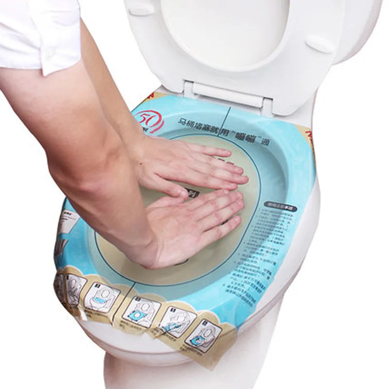 Blocking Sewer Toilet Plunger Unclog Drain Toilet Sticker Clean Bathroom BOOM Clear Foil Simple Operation
