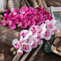 Wholesale Bridal Party Decoration Wedding Centerpiece Natural Look Artificial Big Size Real Touch Orchid Flowers